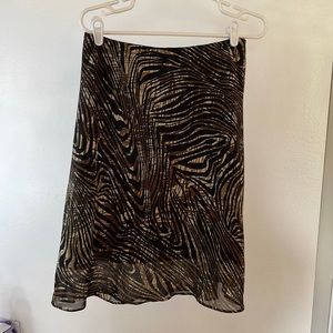 Vintage animal print skirt